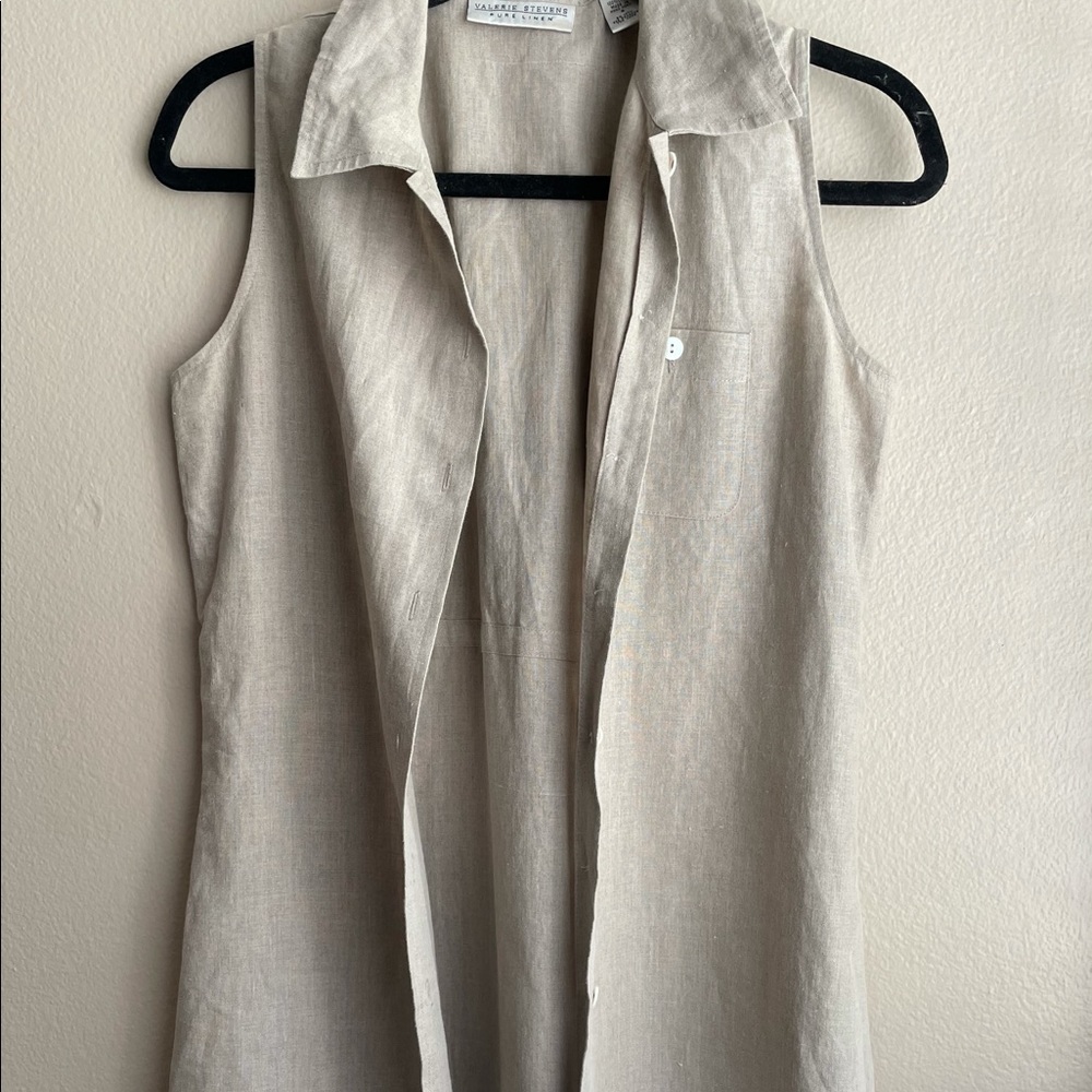 100% linen duster.